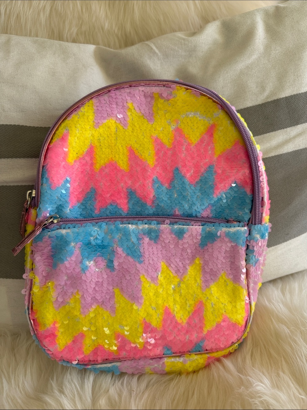 Wonder Nation- NWT! Sequin Mini Backpack in Pink, Yellow & Blue